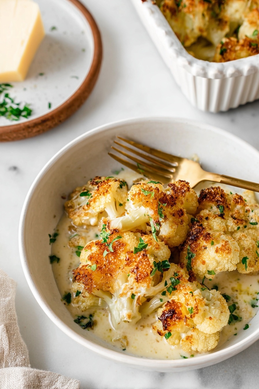 Cheesy Cauliflower - Serving Suggestion