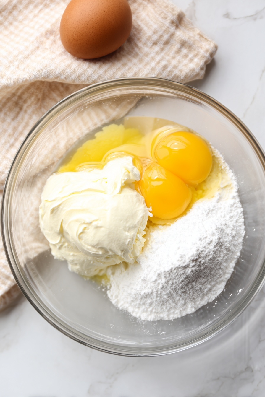 Cream Cheese Cake Bars - Recipe Image