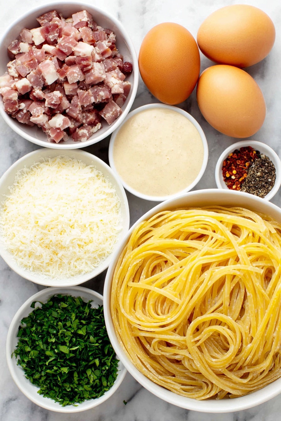 Miso Bacon Carbonara - Recipe Image